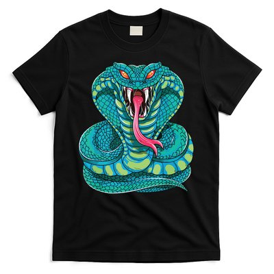 Fanged Cobra King Snake Fast Striking Fangs Bite T-Shirt