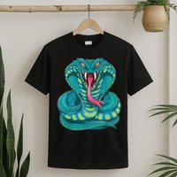 Fanged Cobra King Snake Fast Striking Fangs Bite T-Shirt