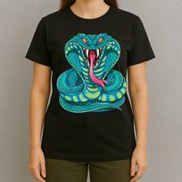 Fanged Cobra King Snake Fast Striking Fangs Bite T-Shirt