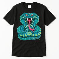 Fanged Cobra King Snake Fast Striking Fangs Bite Tall T-Shirt