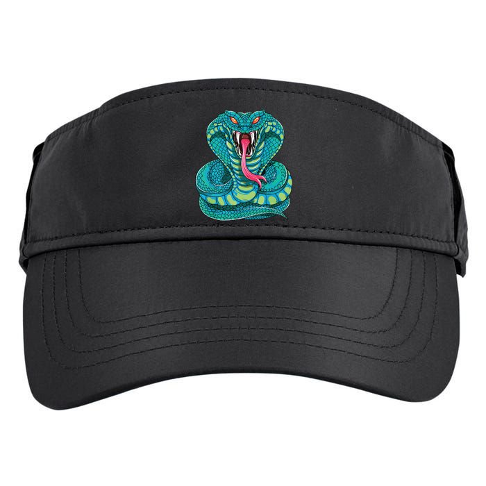 Fanged Cobra King Snake Fast Striking Fangs Bite Adult Drive Performance Visor