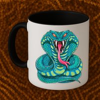 Fanged Cobra King Snake Fast Striking Fangs Bite Mug