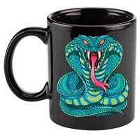 Fanged Cobra King Snake Fast Striking Fangs Bite 11oz C Handle Ceramic Mug