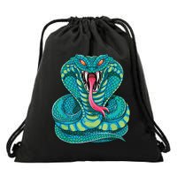 Fanged Cobra King Snake Fast Striking Fangs Bite Drawstring Bag