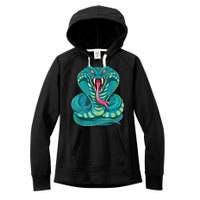 Fanged Cobra King Snake Fast Striking Fangs Bite Women's Fleece Hoodie
