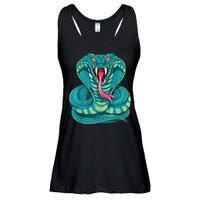 Fanged Cobra King Snake Fast Striking Fangs Bite Ladies Essential Flowy Tank