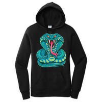 Fanged Cobra King Snake Fast Striking Fangs Bite Women's Pullover Hoodie