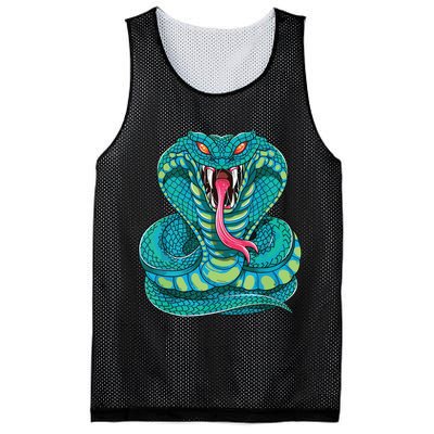 Fanged Cobra King Snake Fast Striking Fangs Bite Mesh Reversible Basketball Jersey Tank