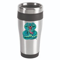 Fanged Cobra King Snake Fast Striking Fangs Bite 16oz Travel Tumbler