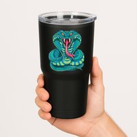 Fanged Cobra King Snake Fast Striking Fangs Bite Tumbler