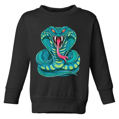 Fanged Cobra King Snake Fast Striking Fangs Bite Toddler Sweatshirt