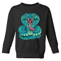 Fanged Cobra King Snake Fast Striking Fangs Bite Toddler Sweatshirt