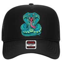 Fanged Cobra King Snake Fast Striking Fangs Bite Trucker Hat