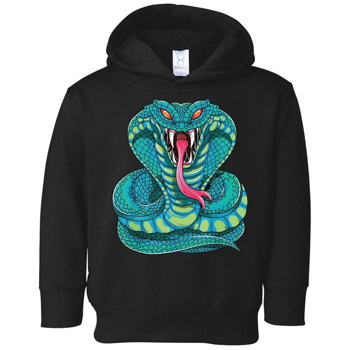 Fanged Cobra King Snake Fast Striking Fangs Bite Toddler Hoodie