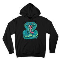 Fanged Cobra King Snake Fast Striking Fangs Bite Tall Hoodie