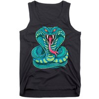 Fanged Cobra King Snake Fast Striking Fangs Bite Tank Top