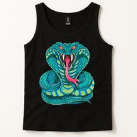 Fanged Cobra King Snake Fast Striking Fangs Bite Tank Top