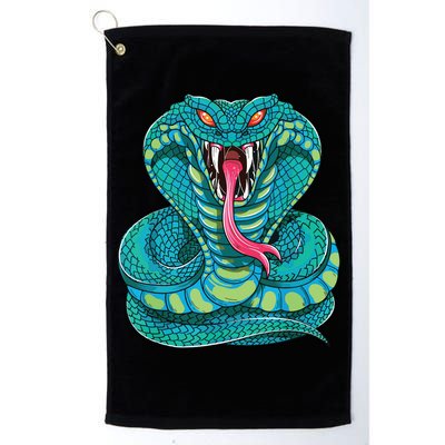 Fanged Cobra King Snake Fast Striking Fangs Bite Golf Towel
