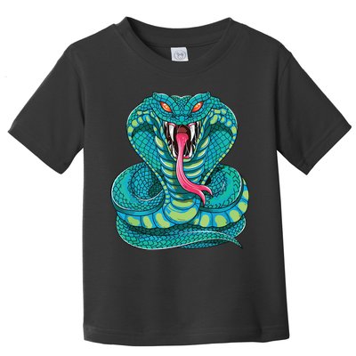 Fanged Cobra King Snake Fast Striking Fangs Bite Toddler T-Shirt