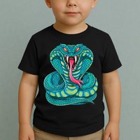 Fanged Cobra King Snake Fast Striking Fangs Bite Toddler T-Shirt