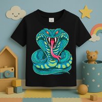 Fanged Cobra King Snake Fast Striking Fangs Bite Toddler T-Shirt