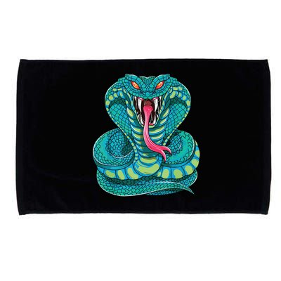 Fanged Cobra King Snake Fast Striking Fangs Bite Microfiber Hand Towel