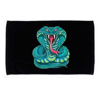 Fanged Cobra King Snake Fast Striking Fangs Bite Microfiber Hand Towel