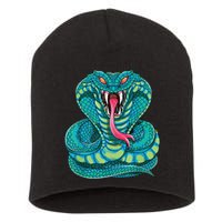 Fanged Cobra King Snake Fast Striking Fangs Bite Short Acrylic Beanie
