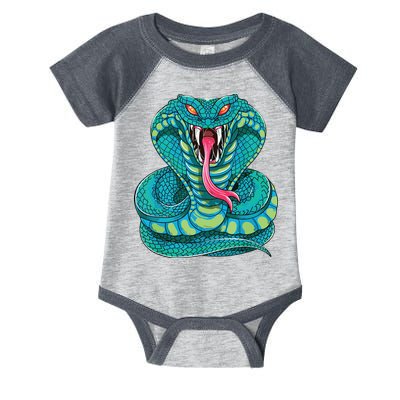 Fanged Cobra King Snake Fast Striking Fangs Bite Infant Baby Jersey Bodysuit