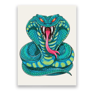 Fanged Cobra King Snake Fast Striking Fangs Bite Poster