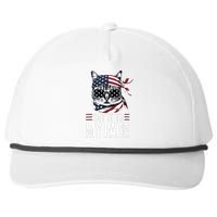 Funny Cat Kamala Harris 2024 Say It To My Face Snapback Five-Panel Rope Hat