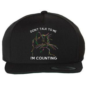 Funny Cat Knits Don Alk O Me I M Counting Wool Snapback Cap