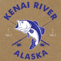 Fishing Club Kenai River Alaska Cotton Canvas Backpack