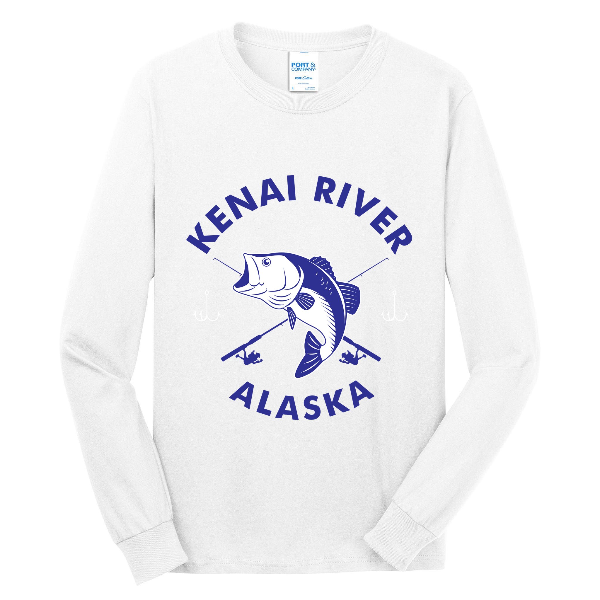 Fishing Club Kenai River Alaska Tall Long Sleeve T-Shirt