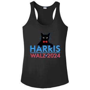 Funny Cute Kamala Harris Tim Walz 2024 Cat Ladies PosiCharge Competitor Racerback Tank