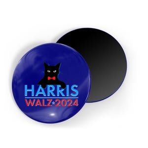 Funny Cute Kamala Harris Tim Walz 2024 Cat Magnet