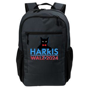 Funny Cute Kamala Harris Tim Walz 2024 Cat Daily Commute Backpack