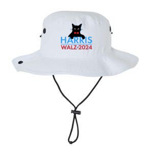 Funny Cute Kamala Harris Tim Walz 2024 Cat Legacy Cool Fit Booney Bucket Hat