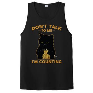 Funny Cat Knits Shirts Dont Talk To Me Im Counting Knitting PosiCharge Competitor Tank