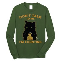 Funny Cat Knits Shirts Dont Talk To Me Im Counting Knitting Long Sleeve Shirt