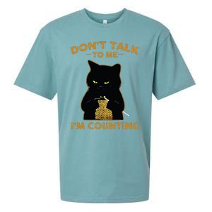 Funny Cat Knits Shirts Dont Talk To Me Im Counting Knitting Sueded Cloud Jersey T-Shirt