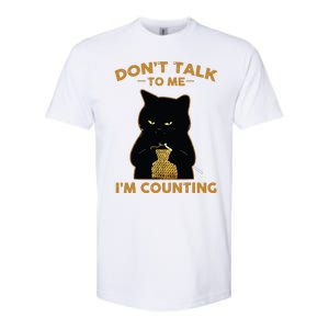 Funny Cat Knits Shirts Dont Talk To Me Im Counting Knitting Softstyle CVC T-Shirt