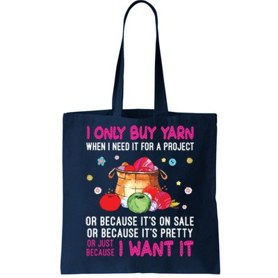 Funny Crochet Knitting Themed Novelty Gifts For Women Tote Bag