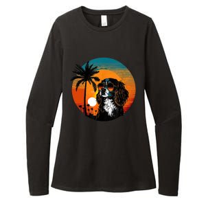 Funny Cavalier King Charles Spaniel Cute Cool Sunglasses Womens CVC Long Sleeve Shirt