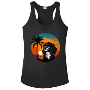 Funny Cavalier King Charles Spaniel Cute Cool Sunglasses Ladies PosiCharge Competitor Racerback Tank