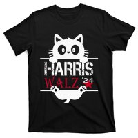 Funny Cat Kamala Harris Walz Us 2024 Elections T-Shirt