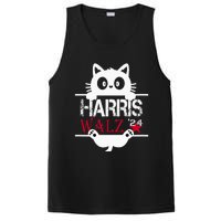 Funny Cat Kamala Harris Walz Us 2024 Elections PosiCharge Competitor Tank