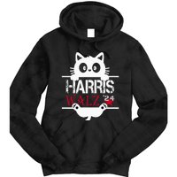 Funny Cat Kamala Harris Walz Us 2024 Elections Tie Dye Hoodie