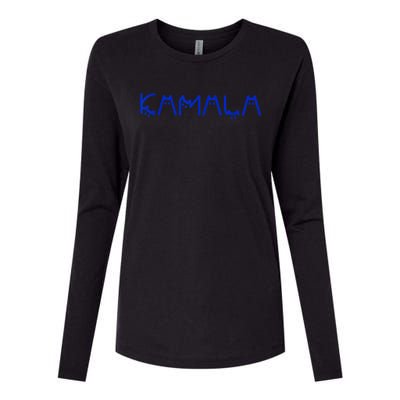 Funny Cat Kamala Harris Cat Lettering Positive Gift Womens Cotton Relaxed Long Sleeve T-Shirt