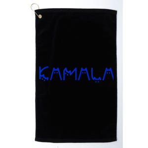 Funny Cat Kamala Harris Cat Lettering Positive Gift Platinum Collection Golf Towel